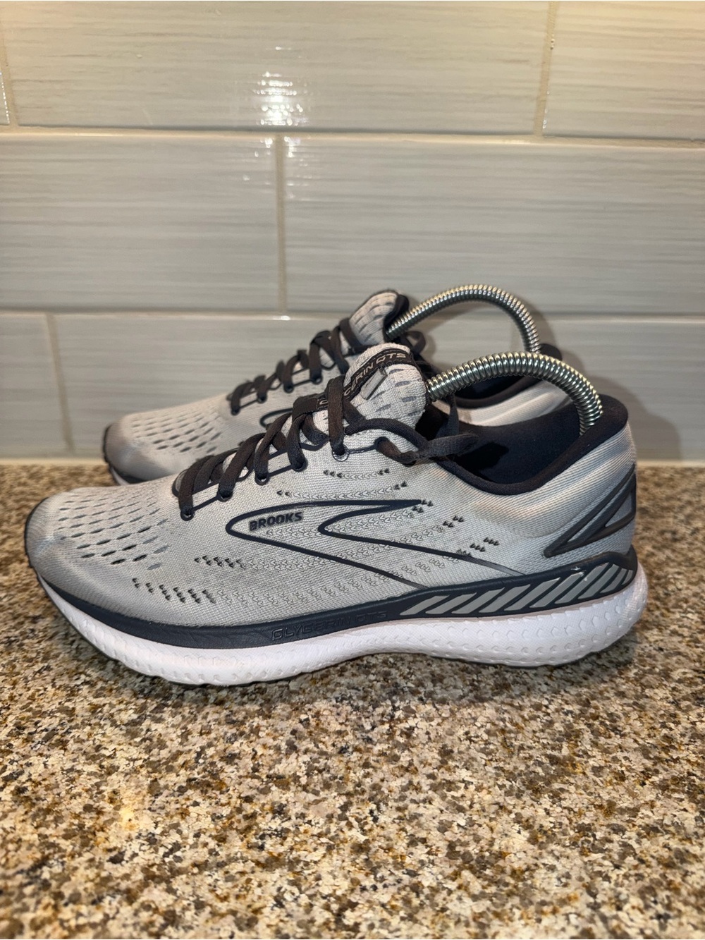 🔥 Brooks Men's Running Shoes — Light Gray with Black Accents